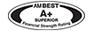AM Best Rating Services showing a financial strength rating as A+